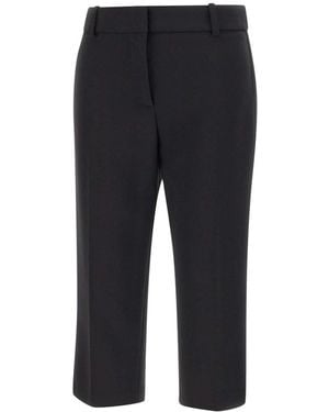 Elisabetta Franchi Cropped Trousers - Azul