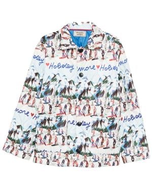 ALESSANDRO ENRIQUEZ Trapuntata Jacke - Blau