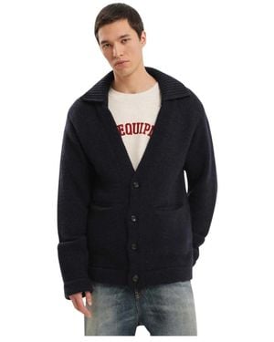 1989 STUDIO Stilvolle Pullover Mit V-Ausschnitt - Schwarz