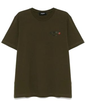 DSquared² T-Shirt Military 728 - Grün