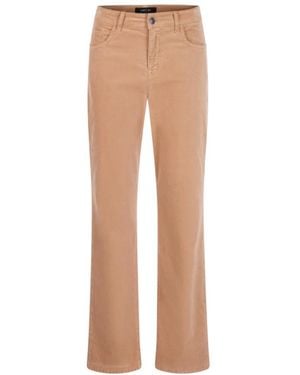 Marc Cain Fendou Straight Leg Hose - Natur
