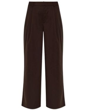 Gestuz Gzpaula Pantalon Met Plissering - Bruin