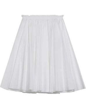 Ami Paris Rokken ,Wit ,Katoen Midi Corolla Rok