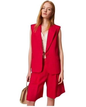 Twinset Vests - Rouge