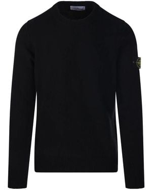 Stone Island Round-Neck Knitwear - Noir