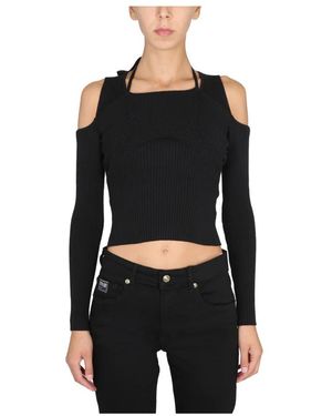 Versace Jeans Couture Round-Neck Knitwear - Negro