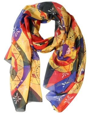 Dolce & Gabbana Accessoires ,Veelkleurig ,Stole Sjaal - Oranje