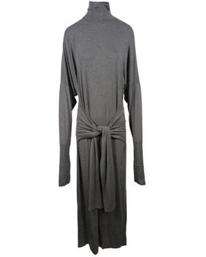 Norma Kamali Knitted Dresses - Grey