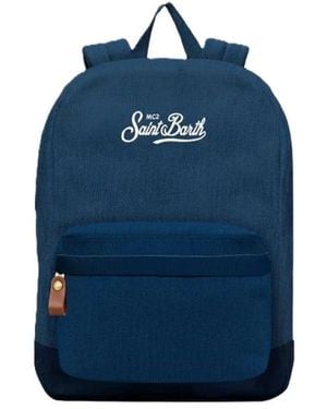 MC2 Saint Barth Canvas Rucksack - Blau