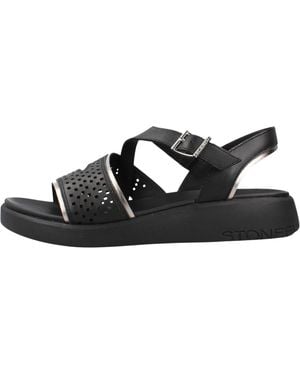 Stonefly High Heel Sandals - Nero