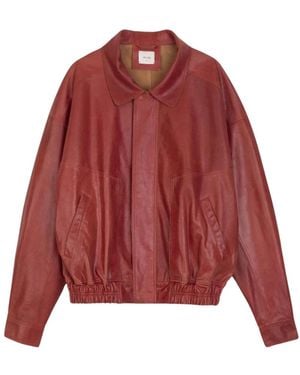 Alysi Leather Jackets - Rojo