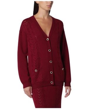 Alessandra Rich Cardigans - Rojo