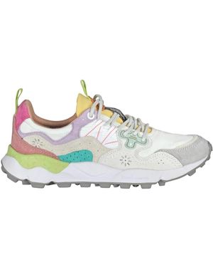 Flower Mountain Sneakers da trekking con lacci in tessuto tecnico - Multicolore