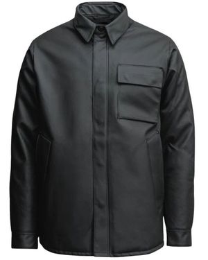 Stutterheim Wasserdichte winter-overshirt-jacke - Schwarz