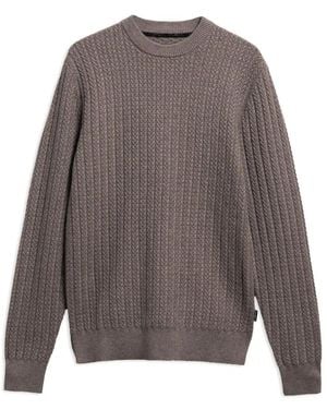 Barbour Truien & Vesten ,Bruin ,Herringb Knit - Grijs