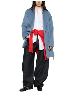 Emporio Armani Belted Coats - Azul