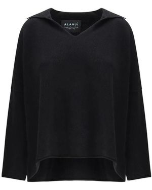 Alanui Truien & Vesten ,Zwart ,Polyester Finest Polo