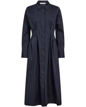 co'couture Sannacc Hemdkleid Lang - Blau
