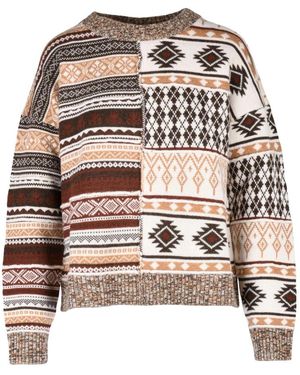 Ballantyne Round-Neck Knitwear - Brown