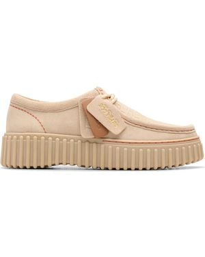 Clarks Laced Shoes - Natural