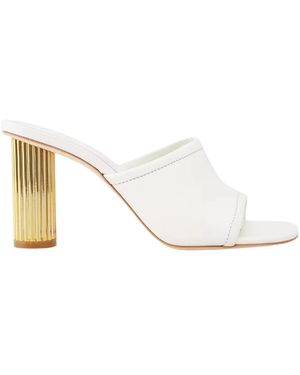 Jonathan Simkhai Heeled Mules - White