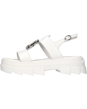 Stuart Weitzman Flat Sandals - White