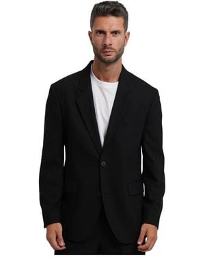 HUGO Kostuums ,Zwart ,Leer Moderne Slim Fit Stretch Blazer