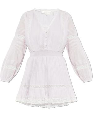 LoveShackFancy Kleedjes ,Roze ,Katoen Winfrey Dress - Wit