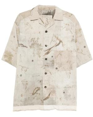 Ziggy Chen Short Sleeve Shirts - Natural