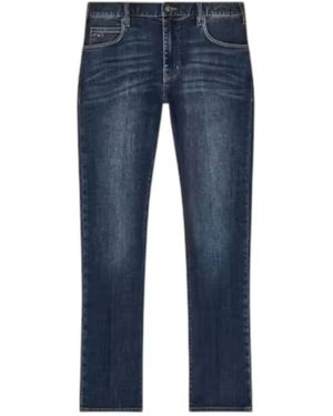 Armani J45 Regular Fit Jeans - Blau