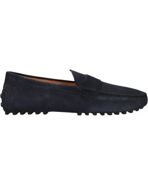 Tod's Schoenen Exclusives Moc. Lettering Filo Gommino 22L - Blau
