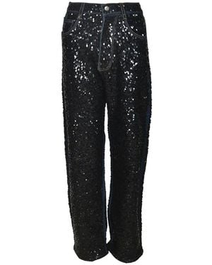 P.A.R.O.S.H. Straight Fit Jeans - Black
