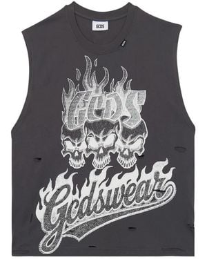 Gcds Sleeveless Tops - Grey