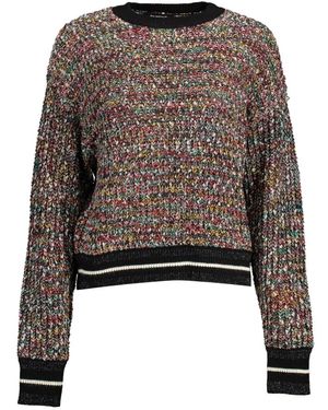 Desigual Er Polyesterpullover mit Kontrastdetails - Braun