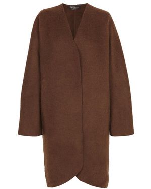 Cortana Single-Breasted Coats - Brown