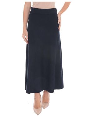 Pennyblack Veto Lange Uitlopende Rok - Blauw