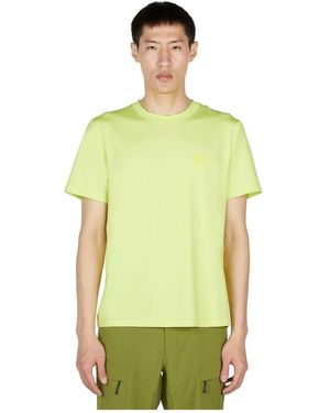Ostrya Aktives t-shirt mit brustlogo-druck - Grün