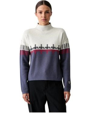Rossignol Gemusterter Tn Pullover - Blau