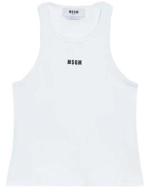 MSGM Sleeveless Tops - Blanco