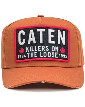 DSquared² Caten Patch Baseball Cap - Orange