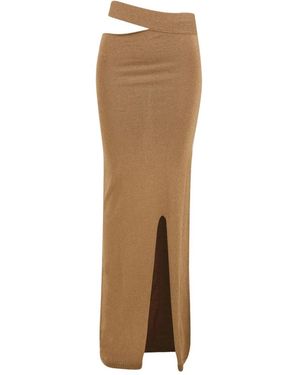 Akep Maxi Skirts - Brown