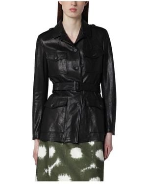 Tagliatore Leather Jackets - Black