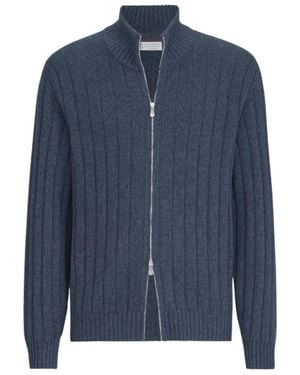 Brunello Cucinelli Cashmere Knitwear - Bleu