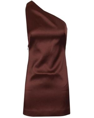Self-Portrait Short Dresses - Brown