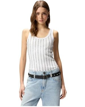 Pinko Sleeveless Tops - Blanco