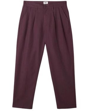 Obey Straight Trousers - Purple