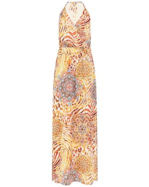 Marciano Kleedjes ,Geel ,La Boheme Jurk - Metallic