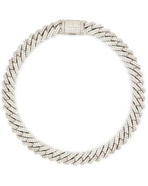 DARKAI Cuban Embellished Choker Necklace - Mettallic