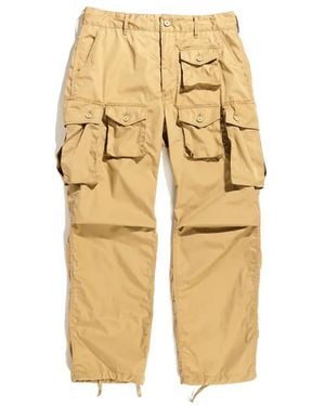 Engineered Garments Fa Pant Cotton Ripstop Khaki Xs - Natural