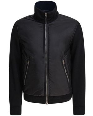 Tom Ford Zwarte Jas Voor Mannen Aw25